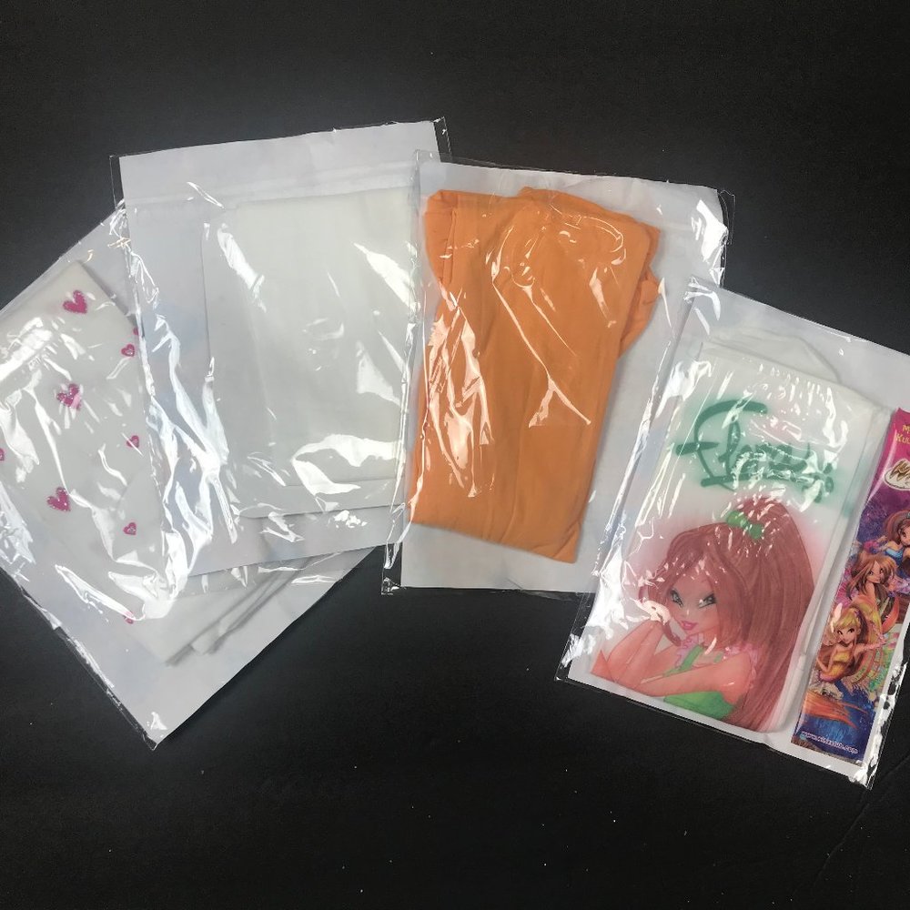 Winx, Orange and white Ages 3-4 pantyhose for kids